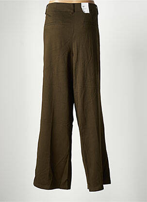 Pantalon large fermeture zippée sous rabat boutonné taille normale vert S.OLIVER femme