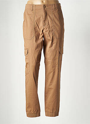 Pantalon cargo taille haute taille haute marron TOM TAILOR femme