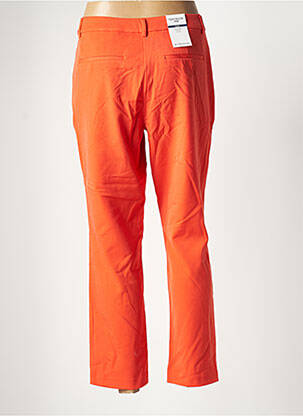 Pantalon 7/8 taille à pinces taille basse orange TOM TAILOR femme