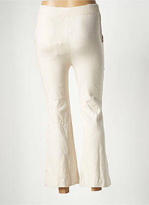 Jogging taille haute taille haute beige CHERRY PARIS femme