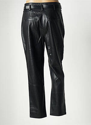 Pantalon chino poches taille haute noir MORGAN femme