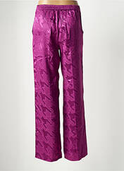 Pantalon droit violet AMELIE & AMELIE pour femme seconde vue