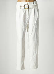 Pantalon slim blanc MORGAN pour femme seconde vue