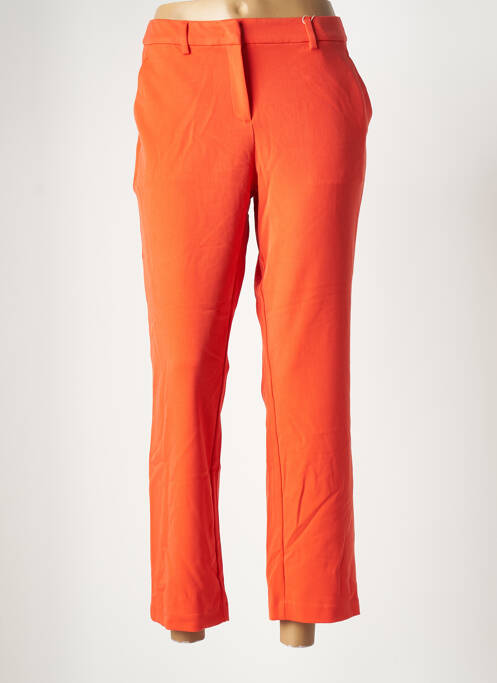 Pantalon 7/8 taille à pinces taille basse orange TOM TAILOR femme