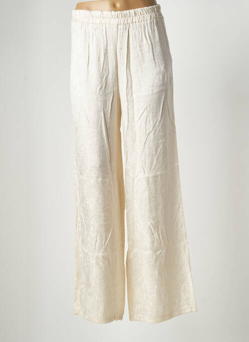 Pantalon large beige ASTRID BLACK LABEL pour femme