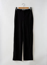 Pantalon droit fermeture zippée sous rabat boutonné noir ONLY femme