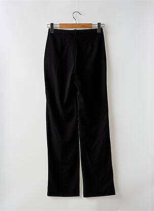 Pantalon droit fermeture zippée sous rabat boutonné noir ONLY femme