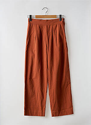 Pantalon large fermeture zip latéral orange MOLLY BRACKEN femme