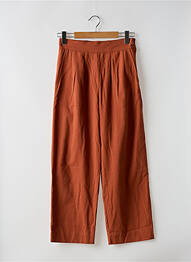 Pantalon large fermeture zip latéral orange MOLLY BRACKEN femme