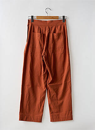 Pantalon large fermeture zip latéral orange MOLLY BRACKEN femme
