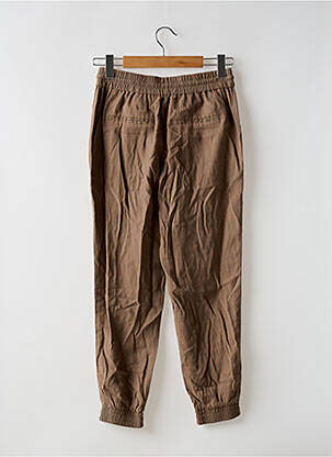 Pantalon droit taille élastique beige ONLY femme
