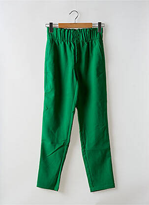 Pantalon droit taille élastique vert STREET ONE femme