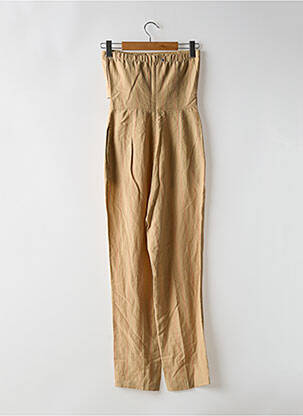 Combi-pantalon fermeture zippée au dos sans manche beige GUESS femme