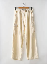 Pantalon cargo coupe droite beige ASTRID BLACK LABEL femme