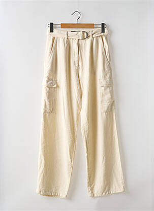 Pantalon cargo coupe droite beige ASTRID BLACK LABEL femme
