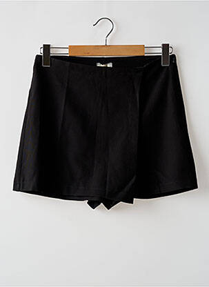 Jupe short taille à pinces noir TERRA DI SIENA femme