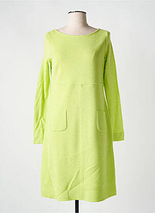 Robe mi-longue manches longues manches longues vert MARIA BELLENTANI femme