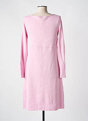 Robe mi-longue manches longues manches longues rose MARIA BELLENTANI femme