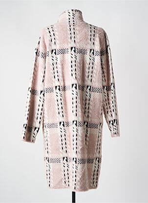 Manteau long coupe droite sans capuche rose PASSIONI femme