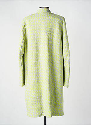 Manteau long coupe cintrée sans capuche vert MARIA BELLENTANI femme