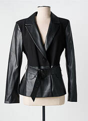 Veste simili cuir noir LESLIE pour femme seconde vue