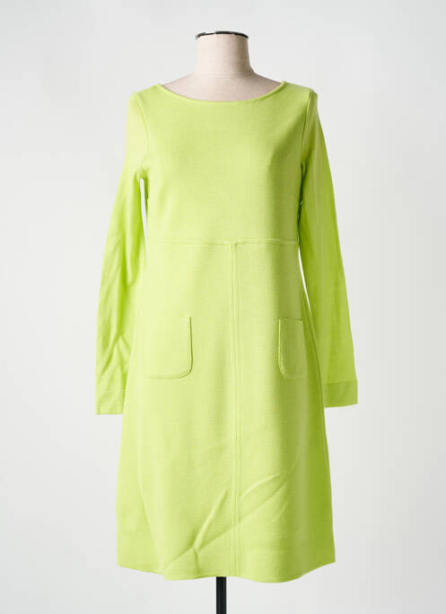 Robe mi-longue manches longues manches longues vert MARIA BELLENTANI femme
