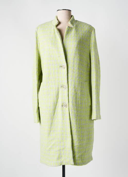 Manteau long vert MARIA BELLENTANI pour femme