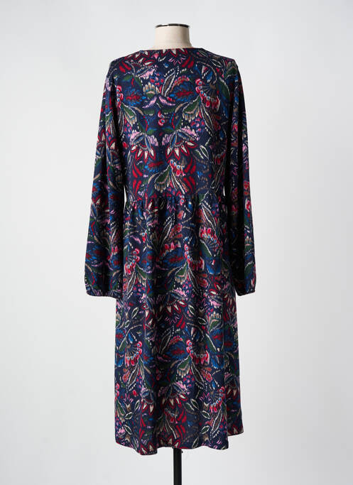 Robe longue bleu PALME pour femme