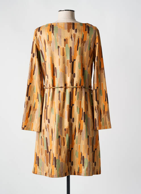 Robe mi-longue jaune MD'M pour femme