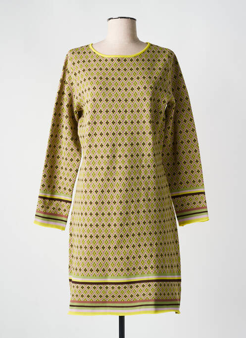 Robe mi-longue jaune MD'M pour femme