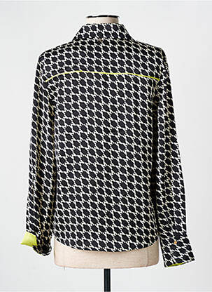 Chemisier imprimé fantaisie manches longues noir LOLA CASADEMUNT femme