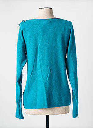 Pull col bateau manches longues vert DIANE LAURY femme