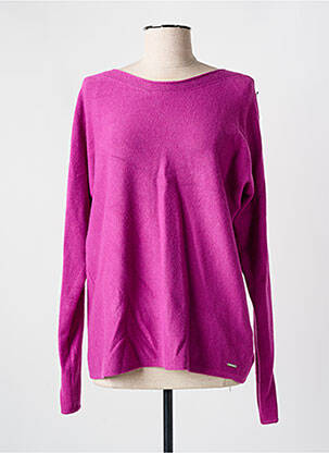 Pull col bateau manches longues rose DIANE LAURY femme