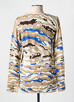 Pull resserrée sur le bas manches longues beige DIANE LAURY femme