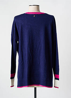 Pull col rond manches longues bleu LOLA CASADEMUNT femme