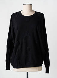 Pull resserrée sur le bas manches longues noir ESTHEME femme