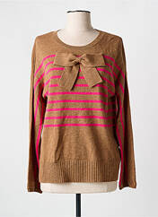 Pull marron LEO & UGO pour femme seconde vue
