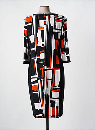 Robe mi-longue manches 3/4 manches 3/4 noir JOSEPH RIBKOFF femme