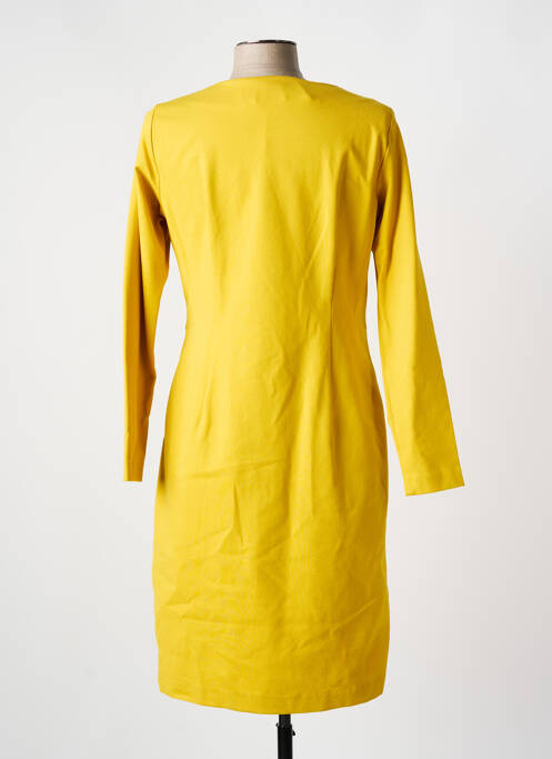 Robe longue manches longues manches longues jaune PAUSE CAFE femme