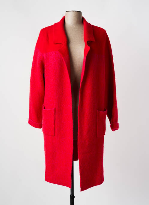 Gilet manches longues rouge FUEGO WOMAN pour femme