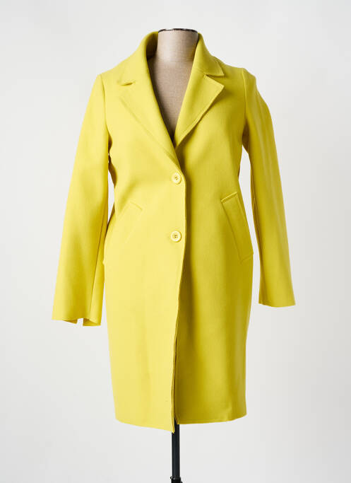 Manteau long jaune ELEONORA AMADEI pour femme