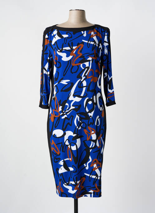 Robe mi-longue bleu JOSEPH RIBKOFF pour femme