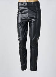 Pantalon droit taille élastique noir LESLIE femme