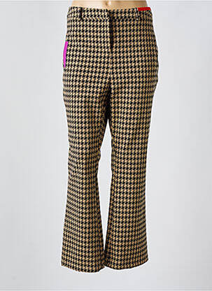 Pantalon flare stretch taille normale beige LOLA CASADEMUNT femme