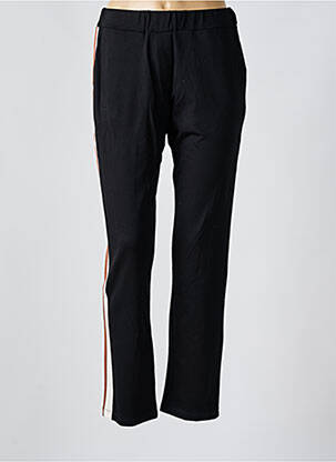 Pantalon slim taille élastique noir MARIA BELLENTANI femme
