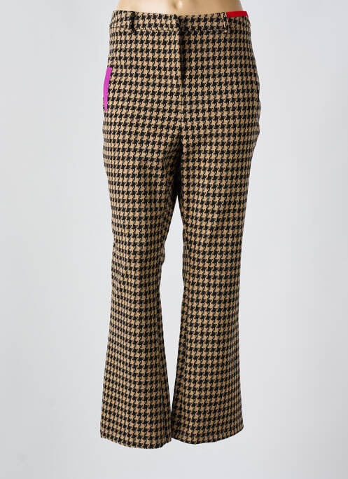 Pantalon flare stretch taille normale beige LOLA CASADEMUNT femme