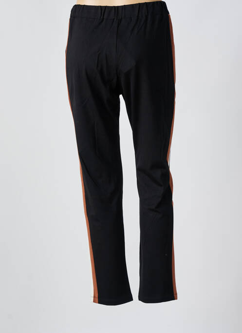 Pantalon slim taille élastique noir MARIA BELLENTANI femme