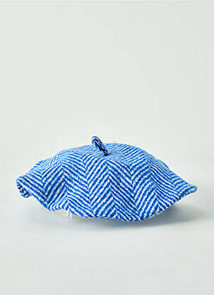 Bonnet maille opaque bleu MARIA BELLENTANI femme