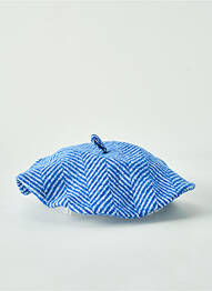 Bonnet maille opaque bleu MARIA BELLENTANI femme