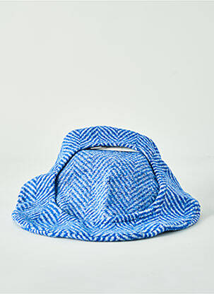Bonnet maille opaque bleu MARIA BELLENTANI femme